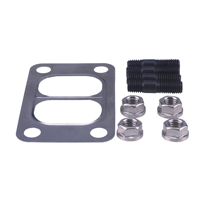 WQSING Turbo Mounting Studs & Nuts with Turbo Gasket 3818823 3818824 3901356 Compatible with Dodge Cummins 89-07 5.9L 4 Cylinder 4B3.9L Engine 3971421 - Image 5